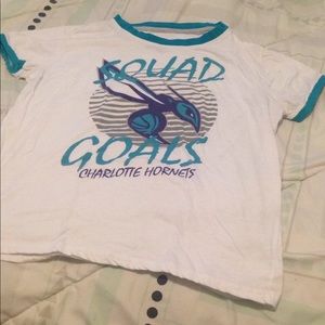 "Squad goals" high-cut t-shirt